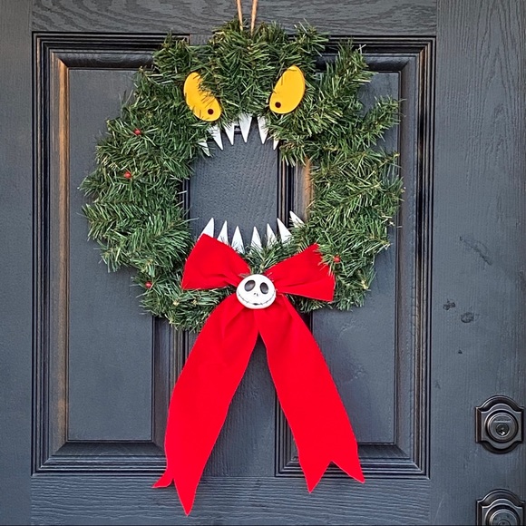 Nightmare Before Christmas Wreath Monster 